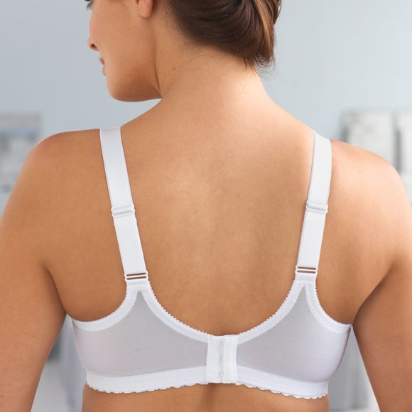 Glamorise 46B MAGIC LIFT Bra (CONVERTIBLE-STRAPS) Wireless STRETCH WHITE NEW - Picture 4 of 9